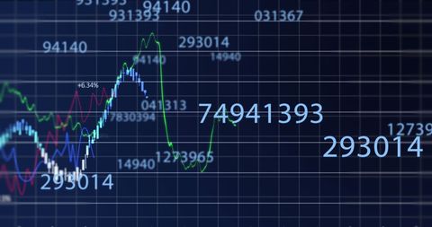 Dynamic Financial Data Analysis with Virtual Screen - Download Free Stock Images Pikwizard.com