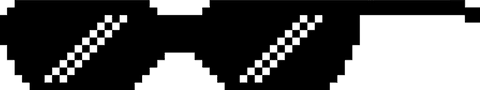 Pixel art pattern on transparent surface