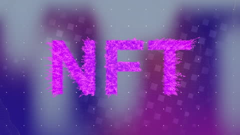 Vibrant NFT Animation in Digital Abstract Context