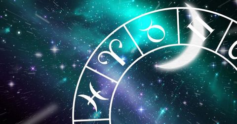 Zodiac Symbols Lunar Cosmic Background - Download Free Stock Images Pikwizard.com