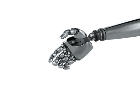 Transparent Robotic Hand with Metallic Texture Showing Advanced Technology - Download Free Stock Videos Pikwizard.com