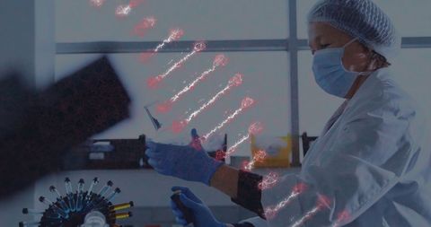 Scientist Analyzing DNA Molecules in Modern Laboratory - Download Free Stock Images Pikwizard.com