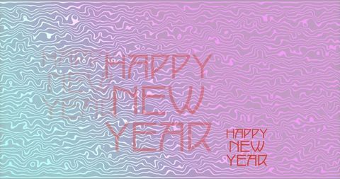 colorful happy new year banner with abstract wave patterns - Download Free Stock Images Pikwizard.com