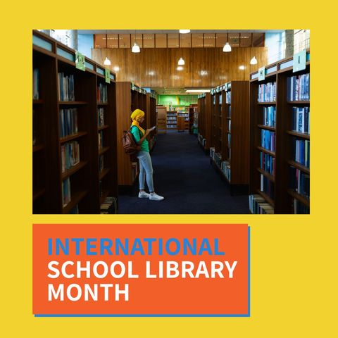Celebrating International School Library Month with Modern Learning - Download Free Stock Templates Pikwizard.com