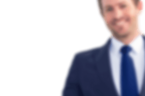 Defocused Transparent Businessman Portrait in Suit with Tie
