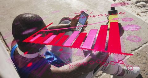 Digital covid-19 passport verification with vaccine dose chart overlay