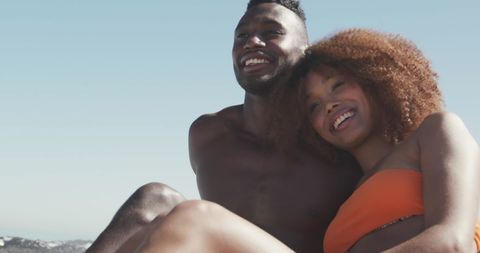 Joyful African American Friends Enjoying Sunny Day