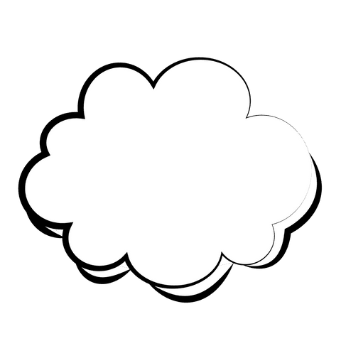 White Cloud Illustration With Copy Space on Transparent Background - Download Free Stock Videos Pikwizard.com