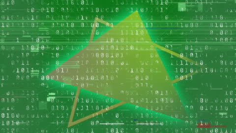 Dynamic Shapes Intertwined with Digital Code Overlay