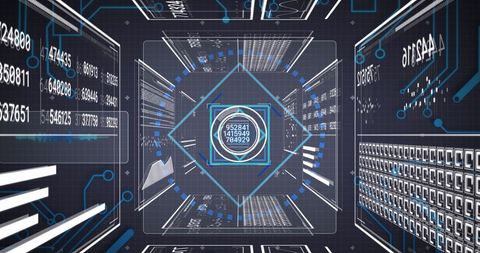 Futuristic Digital Data Processing Center Concept - Download Free Stock Images Pikwizard.com