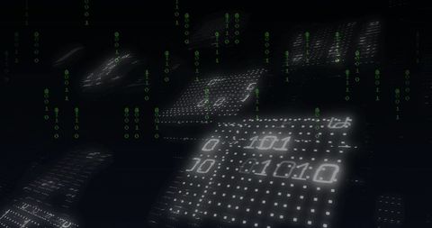 futuristic matrix style binary code and data flow - Download Free Stock Images Pikwizard.com