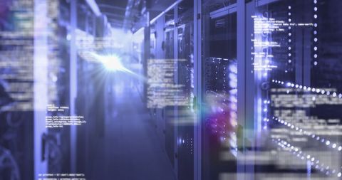 Digital Code Integration in Modern Data Center Environment - Download Free Stock Images Pikwizard.com