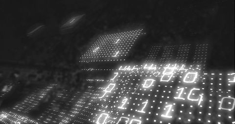 Binary Code on Abstract Futuristic Digital Background - Download Free Stock Images Pikwizard.com