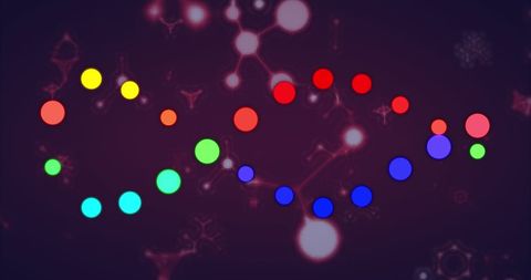 Infinity Symbol Made of Colorful Dots on Digital Background - Download Free Stock Images Pikwizard.com