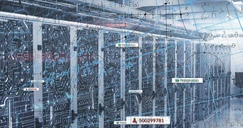 digital data interface over electronic servers - Download Free Stock Images Pikwizard.com