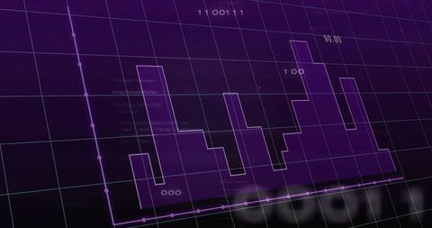 Data Processing Interface with Digital Diagram on Grid - Download Free Stock Images Pikwizard.com