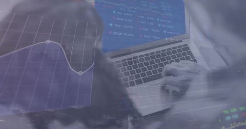 Analyzing Stock Market Data on Laptop for Business Insights - Download Free Stock Images Pikwizard.com