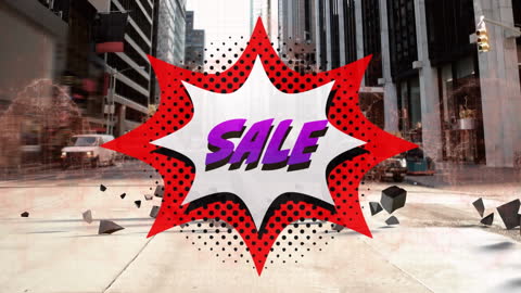 Flash Sale Announcement with Urban Breakdown Theme