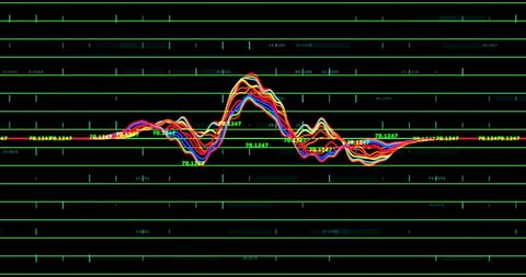 Dynamic Stock Market Graph with Vibrant Color Lines on Grid - Download Free Stock Images Pikwizard.com