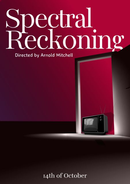 Eerie Room with Open Red Door and TV for Suspense Thriller - Download Free Stock Videos Pikwizard.com