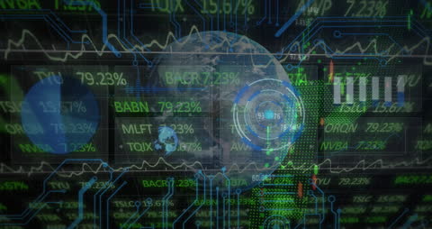 Digital Stock Market Data Over Earth and Circuits