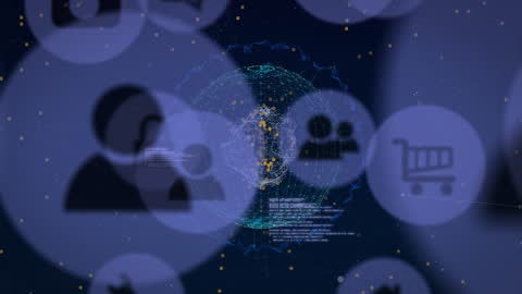 Futuristic Digital Network with Global Connectivity