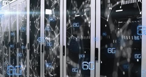 6g technology concept in modern data center server room - Download Free Stock Images Pikwizard.com