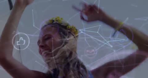 Festive Celebration with Technology and Connection