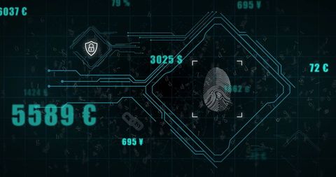 Digital Biometrics in Global Finance Technology Concept - Download Free Stock Images Pikwizard.com