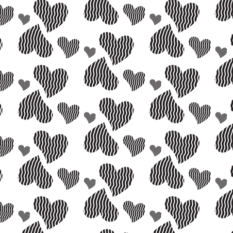 Seamless Transparent Heart Pattern on Black Background - Download Free Stock Videos Pikwizard.com