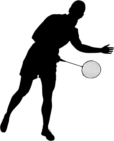 transparent silhouette of female badminton player with racket - Download Free Stock Videos Pikwizard.com