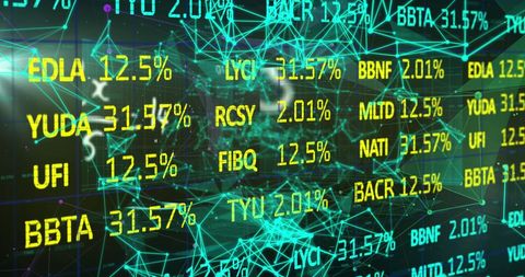 Stock Market Display with Digital Network Connections Concept - Download Free Stock Images Pikwizard.com