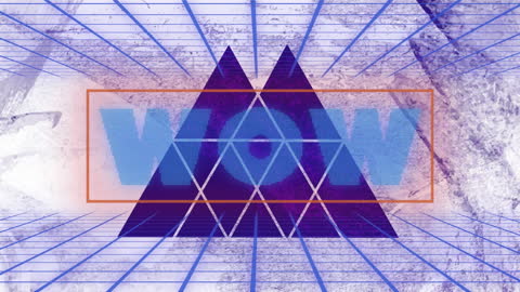 Futuristic Mountain with WOW Graphic