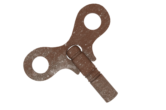 Old Rusty Clockwork Key on Transparent Background - Download Free Stock Videos Pikwizard.com