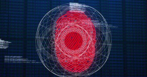 Intricate Geometric Circles with Vibrant Red Center - Download Free Stock Images Pikwizard.com