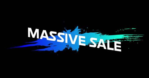 Retro Eighties Massive Sale Neon Splash Design - Download Free Stock Images Pikwizard.com