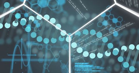 digital dna data processing concept with code visualization - Download Free Stock Images Pikwizard.com