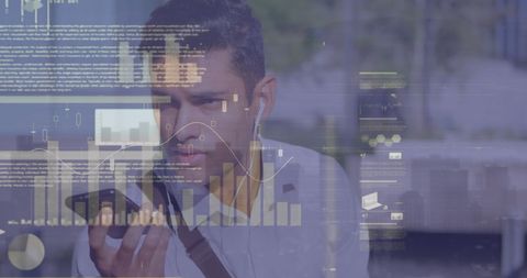 businessman analyzing financial data using smartphone - Download Free Stock Images Pikwizard.com