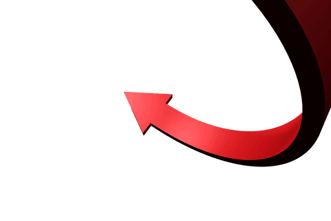 Red Curved Up Arrow Illustration on Transparent Background - Download Free Stock Videos Pikwizard.com