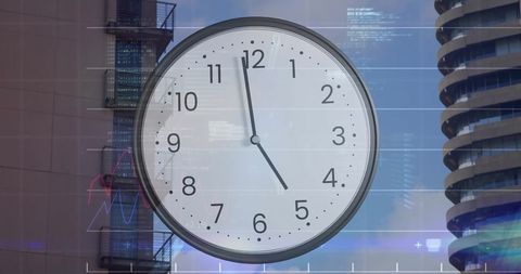 Time management in modern business with digital interface