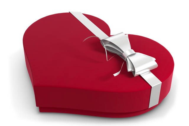 Elegant Heart Shaped Box of Candy with a White Ribbon Isolated on Transparent Background - Download Free Stock Videos Pikwizard.com