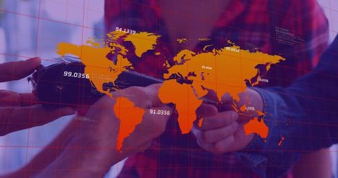 Augmented Reality Collaboration Showcasing Global Data Overlay on Handheld Controller
