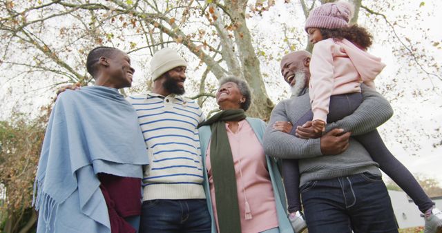 Multi-generational family enjoying time together outdoors - Download Free Stock Images Pikwizard.com