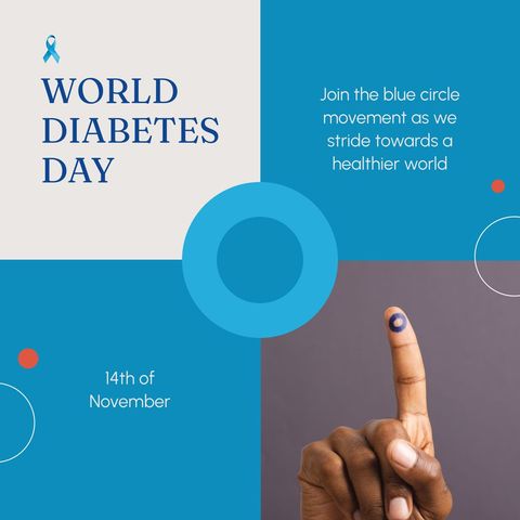 World Diabetes Day Awareness Campaign Poster Design - Download Free Stock Templates Pikwizard.com