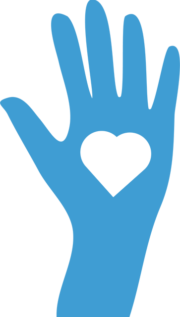 Blue Hand with Heart on Transparent Background Illustration - Download Free Stock Videos Pikwizard.com