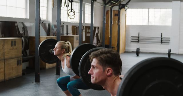 Young Adults Weightlifting in Gym Focused on Fitness Routine - Download Free Stock Images Pikwizard.com