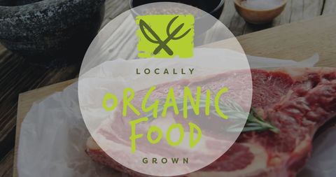 Organic meat with farm-to-table concept design