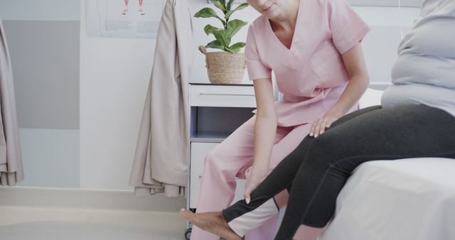 Friendly Nurse Assisting Patient in Medical Clinic - Download Free Stock Images Pikwizard.com