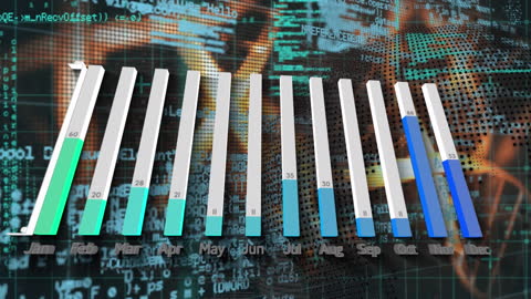 Digital Data Visualization and DNA Integration Concept