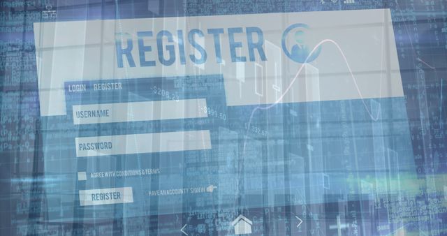 Abstract Registration Form Digital Interface Background - Download Free Stock Images Pikwizard.com